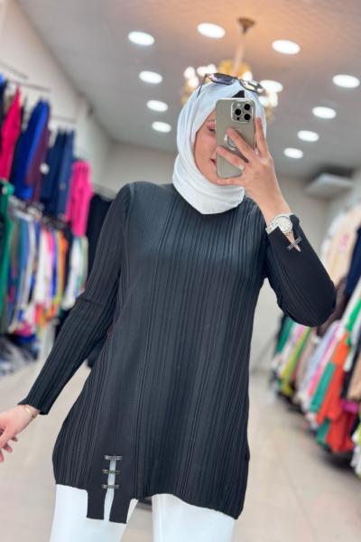 35041 SOĞUK MERSERİZE TRİKO Siyah