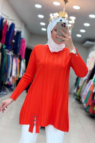 35041 SOĞUK MERSERİZE TRİKO Turuncu