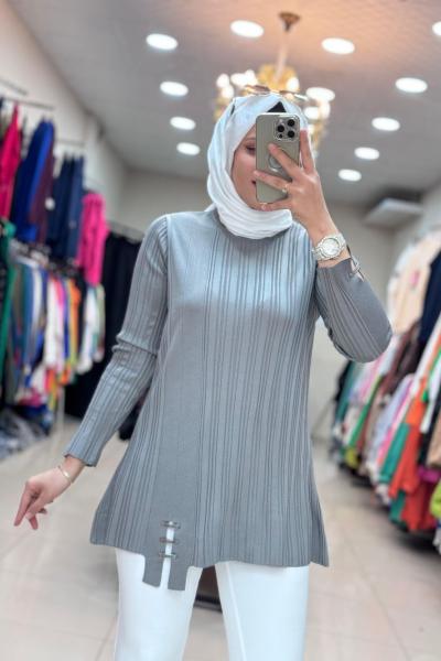 35041 SOĞUK MERSERİZE TRİKO Gri