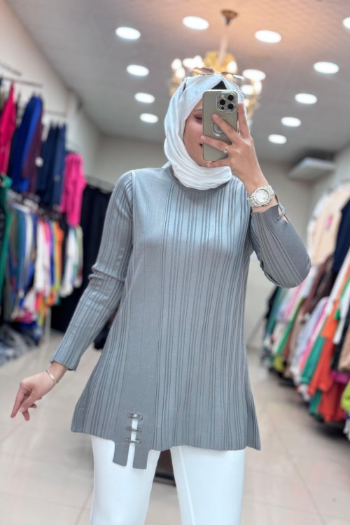 35041 SOĞUK MERSERİZE TRİKO Gri