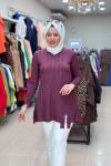 35041 SOĞUK MERSERİZE TRİKO Mürdüm