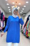 35062 KAZ AYAKLI SOĞUK İPLİK MERSERİZE  Saks Mavisi
