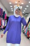 35062 KAZ AYAKLI SOĞUK İPLİK MERSERİZE  Lila