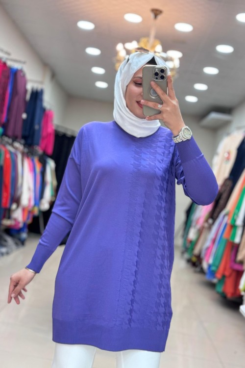 35062 KAZ AYAKLI SOĞUK İPLİK MERSERİZE  Lila