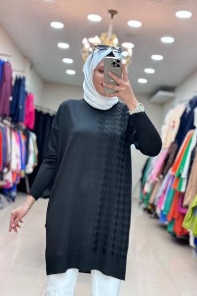 35062 KAZ AYAKLI SOĞUK İPLİK MERSERİZE  Siyah