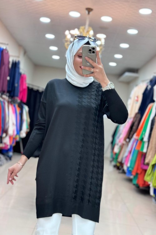 35062 KAZ AYAKLI SOĞUK İPLİK MERSERİZE  Siyah