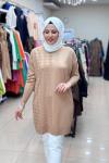 35062 KAZ AYAKLI SOĞUK İPLİK MERSERİZE  Camel