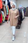35062 KAZ AYAKLI SOĞUK İPLİK MERSERİZE  Camel