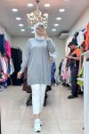 35062 KAZ AYAKLI SOĞUK İPLİK MERSERİZE  Gri