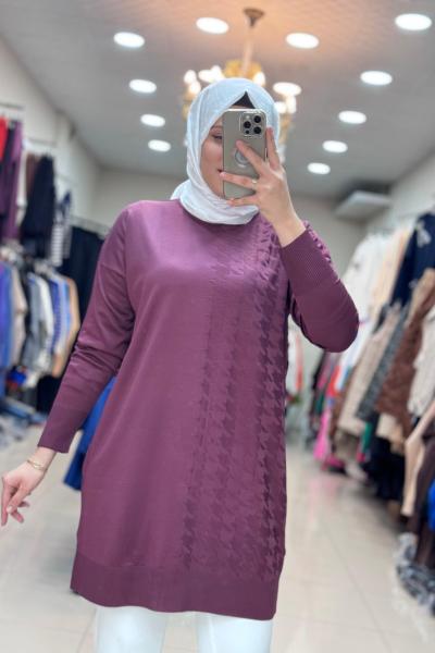 35062 KAZ AYAKLI SOĞUK İPLİK MERSERİZE  Mürdüm