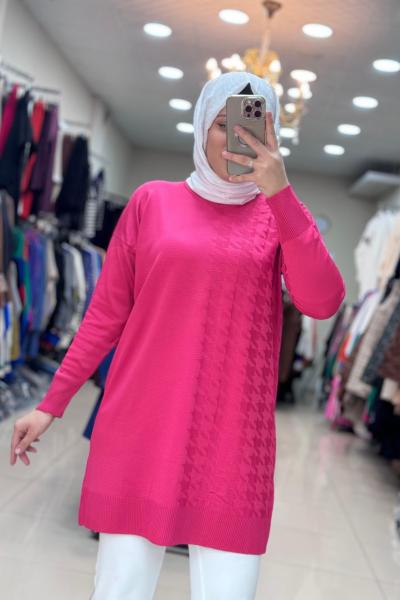 35062 KAZ AYAKLI SOĞUK İPLİK MERSERİZE  Fuşya