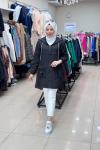 4004 CEPLİ KAPİTONE CEKET  Siyah