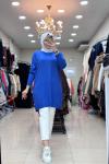 4212 GÜNER MERSERİZE TUNİK Saks Mavisi
