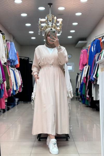 4255 KİMONO Taş Rengi