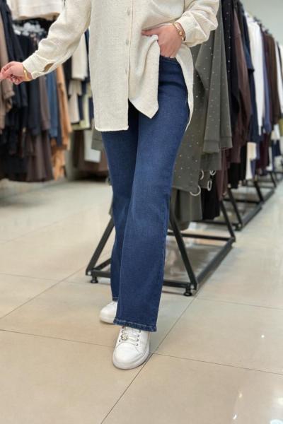 4690 İSPANYOL KOT PANTOLON Lacivert