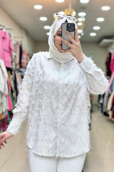 51044 PÜSKÜLLLÜ GÖMLEK Bej