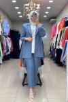 5205 BLAZER TAKIM KOT MAVİ