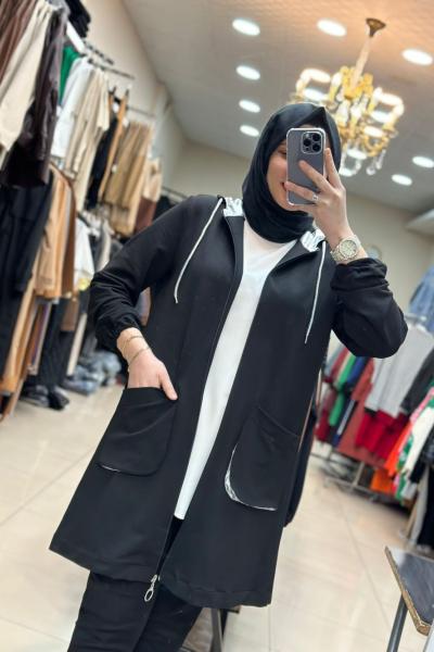 5540 Penye Ceket Siyah Siyah