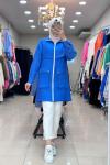 5552 KETEN CEKET Saks Mavisi
