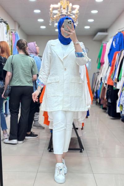 5553 NOQTA CEKET  Beyaz