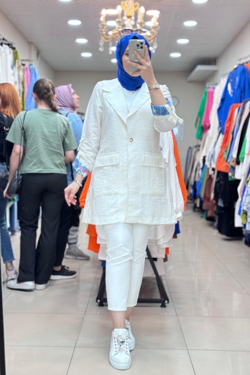 5553 NOQTA CEKET  Beyaz