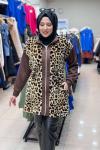 5565 LEOPAR PELUŞ CEKET Kahverengi