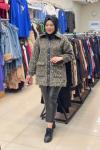 5575 LEOPAR ANGORA CEKET  Leopar