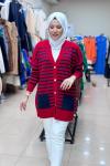 7005 AFRA HIRKA  KIRMIZI-LACİVERT