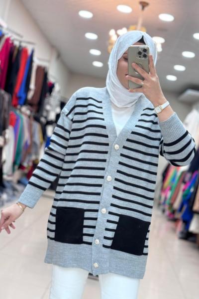 7005 AFRA HIRKA  GRİ-SİYAH