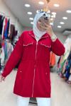 7007 CEBİ TAŞLI HIRKA  Kırmızı