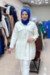 7007 CEBİ TAŞLI HIRKA  Ekru