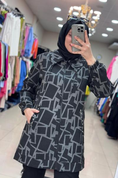 8005 JAKARLI CEKET  Siyah