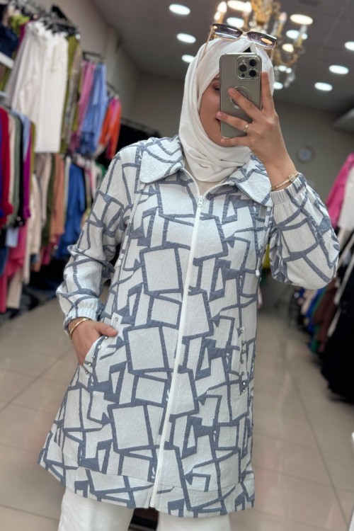 8005 JAKARLI CEKET  Mavi