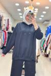 8037 ÖNDEN BÜZMELİ TAKIM Siyah