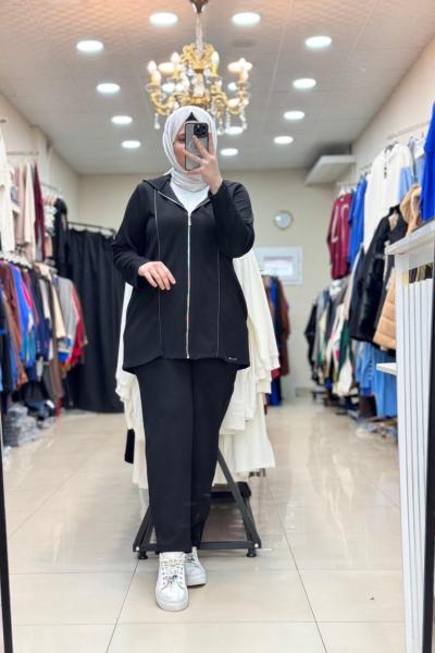 8158 BİYE GEÇİŞLİ TAKIM Siyah