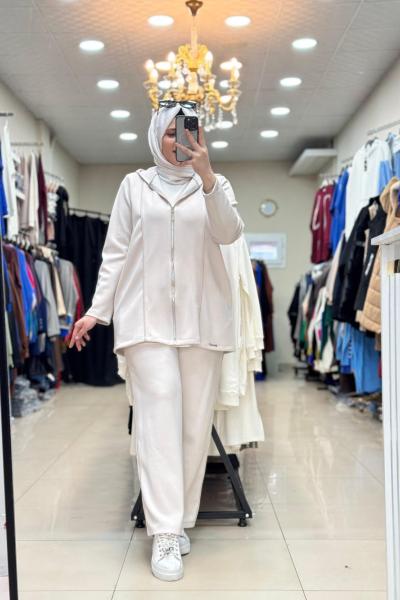 8158 BİYE GEÇİŞLİ TAKIM Bej