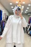8158 BİYE GEÇİŞLİ TAKIM Bej