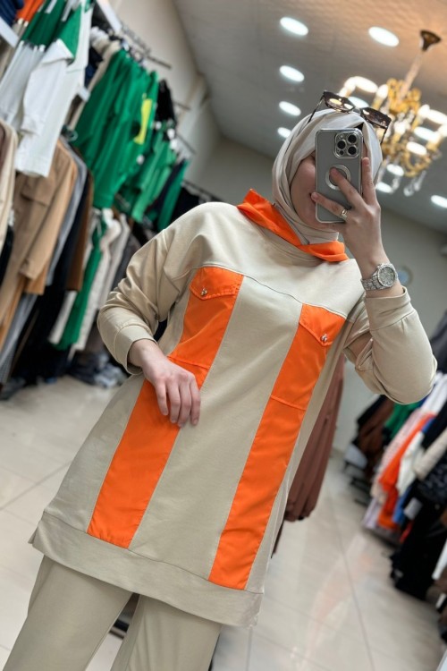 9629 Kap. Takım Turuncu Turuncu