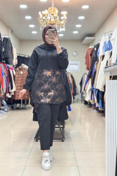 9630 YALDIZLI TAKIM Siyah