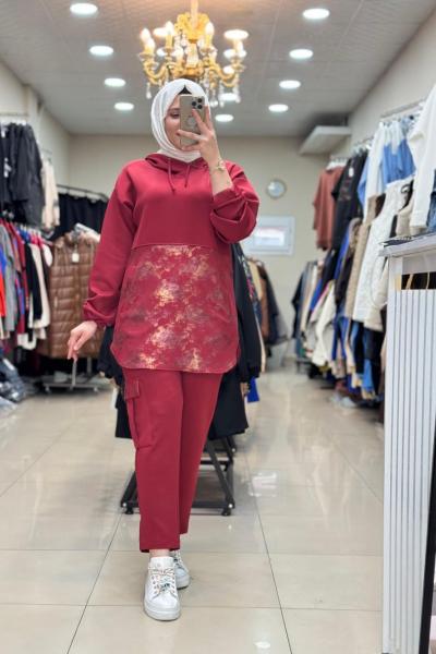 9630 YALDIZLI TAKIM Bordo