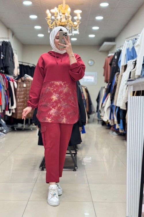 9630 YALDIZLI TAKIM Bordo