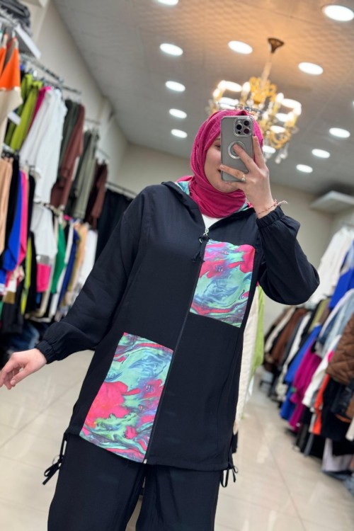 9648 Pamuklu Takım  Siyah