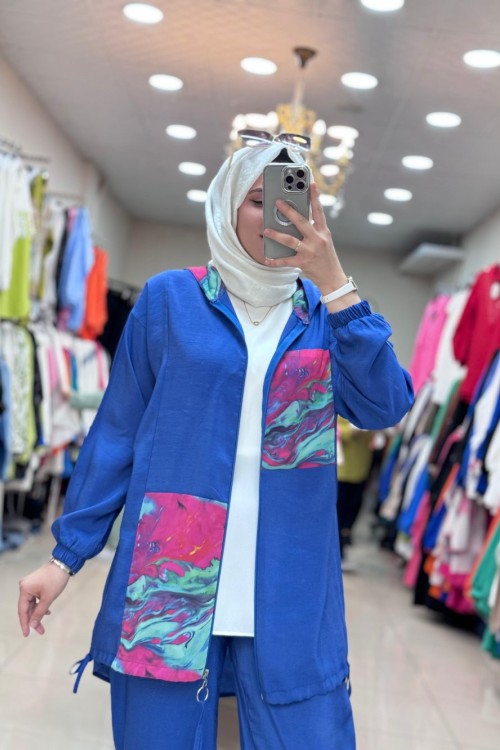 9648 Pamuklu Takım  Lacivert