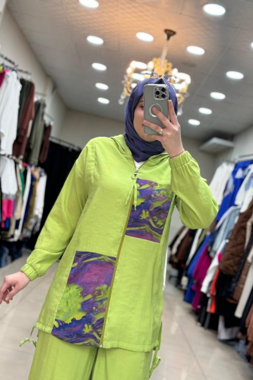 9648 Pamuklu Takım Yeşil