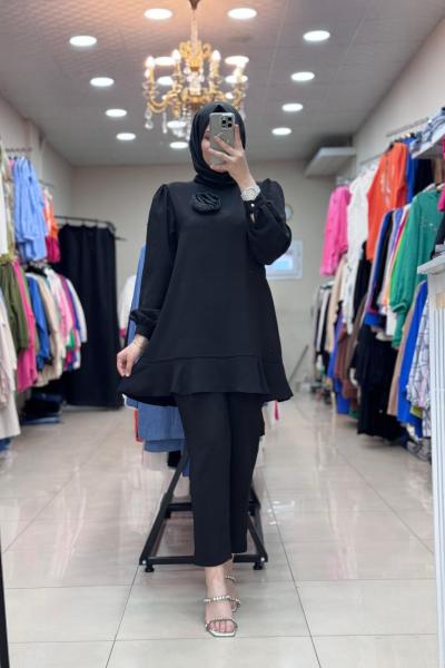 9664 GÜLLÜ TAKIM Siyah