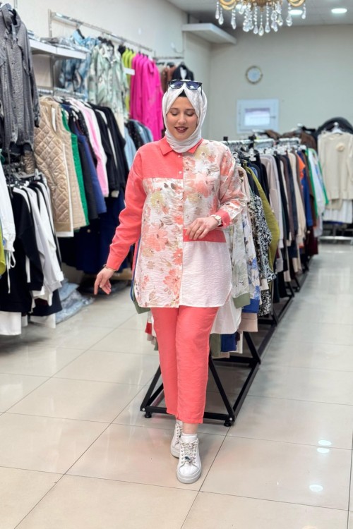 9743 ÇİÇEK BASKILI TAKIM Yavru Ağzı