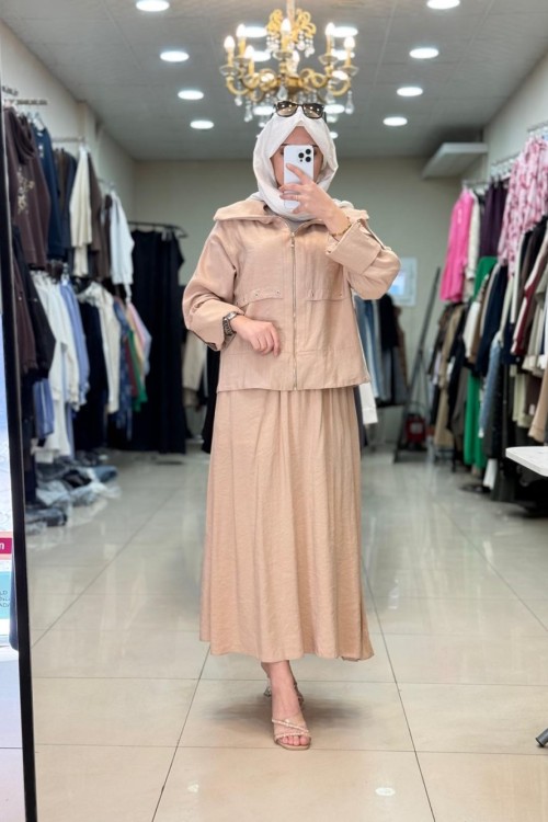 9871 Prime Etekli Takım Bej