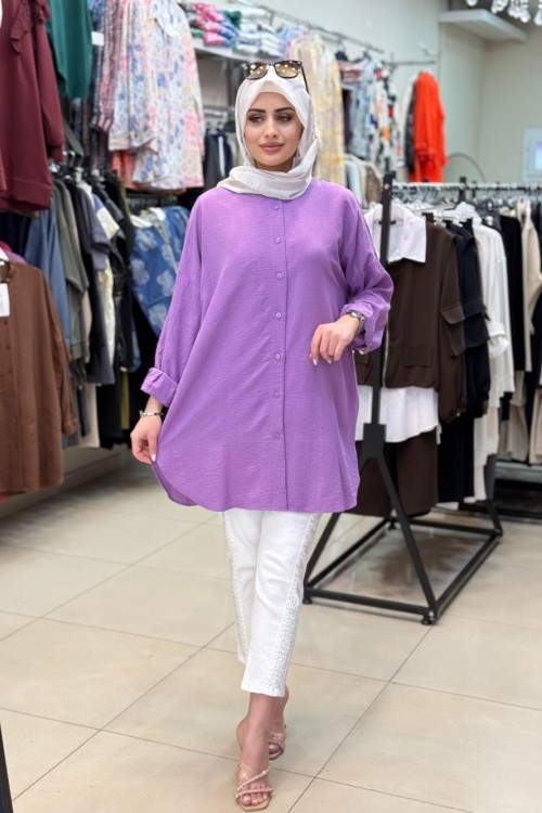 Ada Gömlek Lila