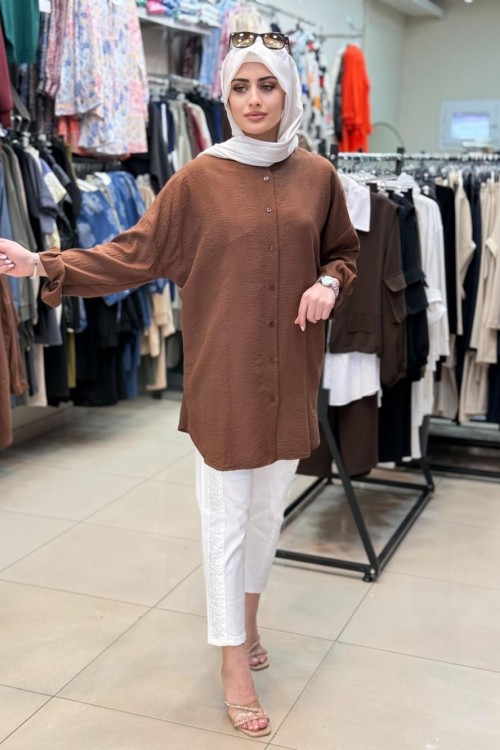 Ada Gömlek Kahverengi