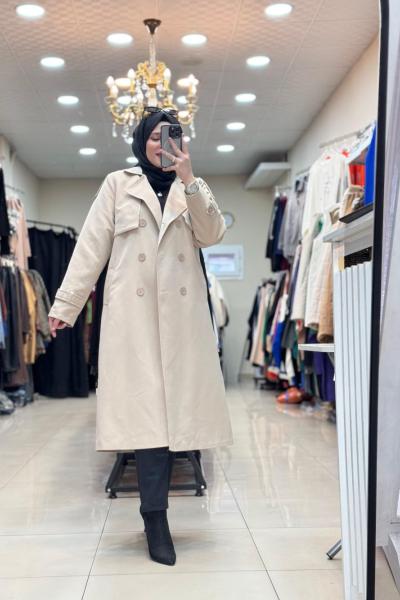 AKAY TRENÇKOT Taş Rengi